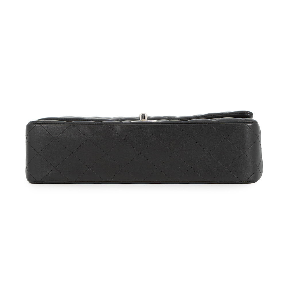 CHANEL Matelasse W flap WChainShoulder Bag BlackA01112 Lambskin Size 25