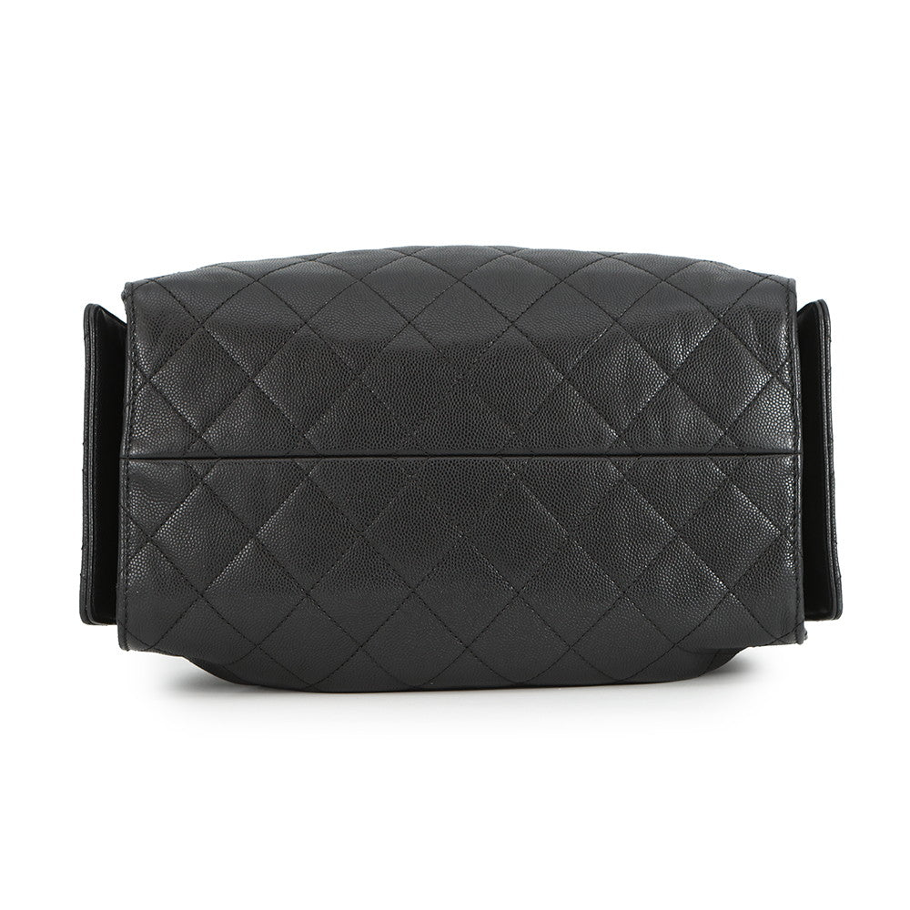 CHANEL CHANEL25 ChainShoulder Bag BlackAS5293 Caviar Leather Size Small