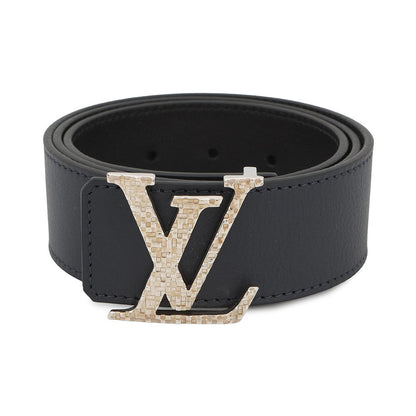 LOUIS VUITTON Belt?LV Mosaique Reversible Belt Size 85/34 Black/NavyM0163 Leather