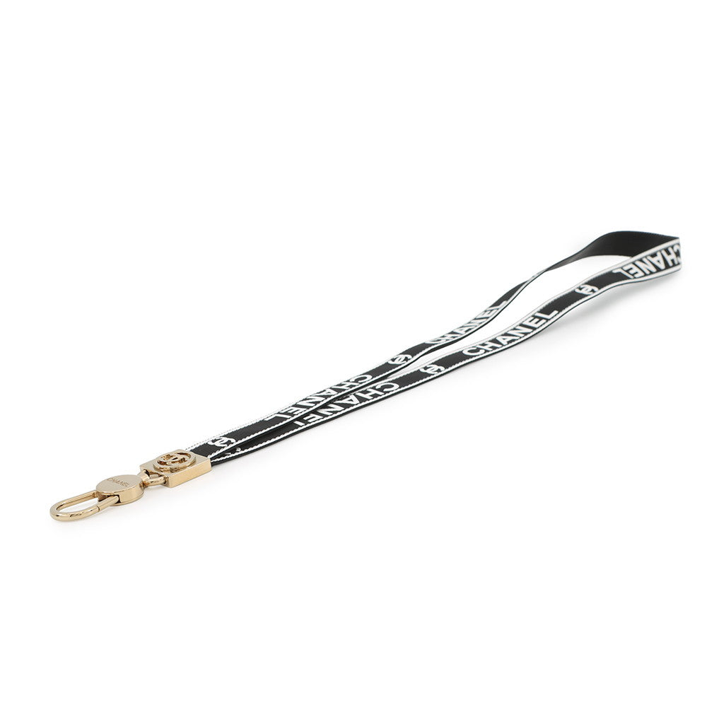 CHANEL CC Logo Strap Black/WhiteAAA911 Canvas