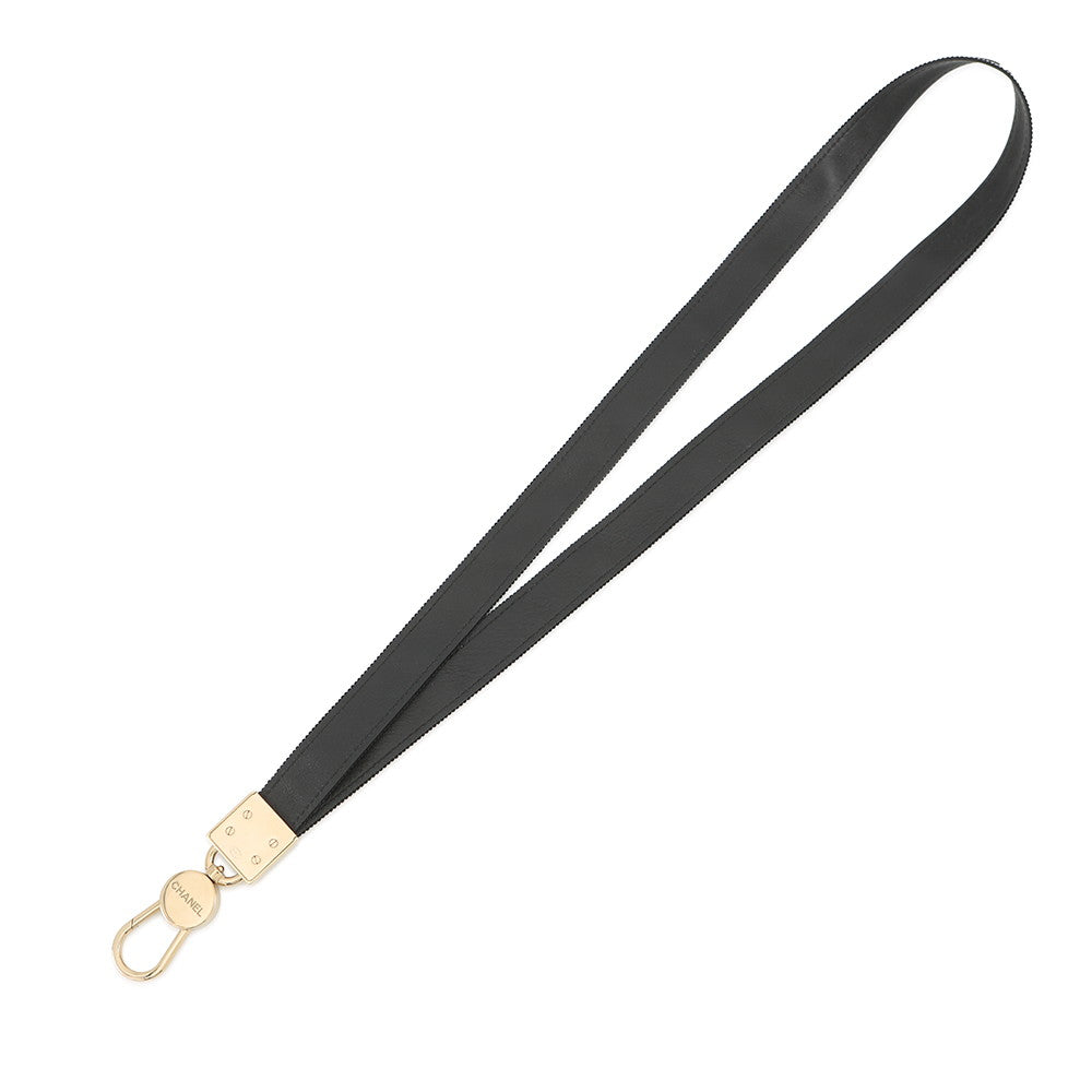CHANEL CC Logo Strap Black/WhiteAAA911 Canvas