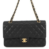 CHANEL Matelasse ChainShoulder back BlackA01112 Caviar Leather Size 25