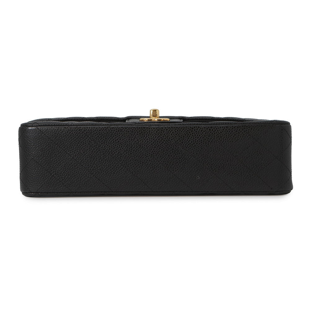 CHANEL Matelasse ChainShoulder back BlackA01112 Caviar Leather Size 25