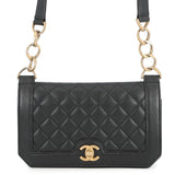 CHANEL Matelasse Classic Chain Wallet BlackA91576 Caviar Leather