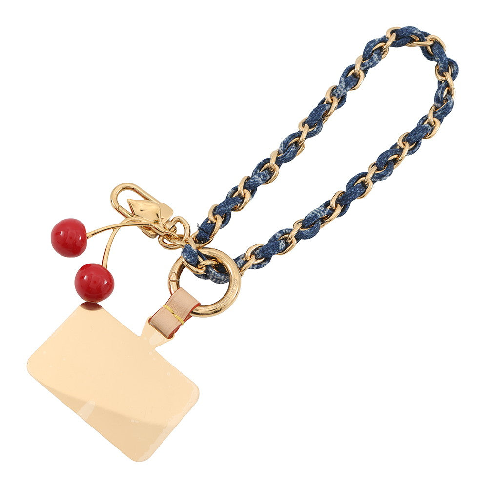 LOUIS VUITTON LVxTM FawnBag Charm Blue/RedM02623 Monogram Denim Metal