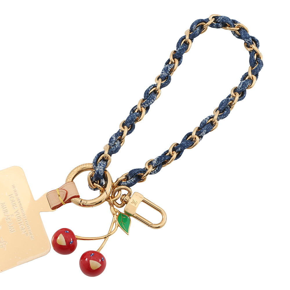LOUIS VUITTON LVxTM FawnBag Charm Blue/RedM02623 Monogram Denim Metal