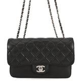 CHANEL Matelasse Chain Shoulder Bag, 4-pocket accordion style Black Lambskin