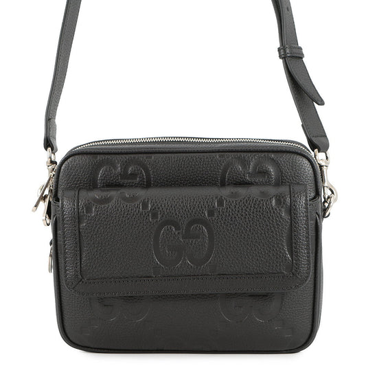 GUCCI Jumbo GG Small Cross Body Bag Black794088 Leather