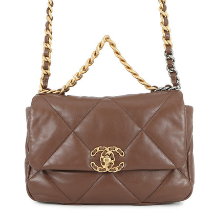 CHANEL 19 ChainShoulder Bag BrownAS1160 Lambskin