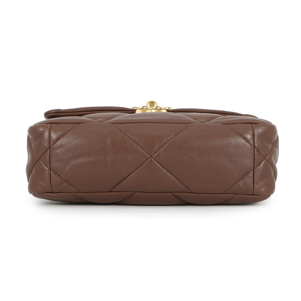 CHANEL 19 ChainShoulder Bag BrownAS1160 Lambskin