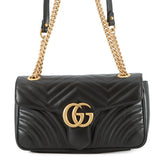 GUCCI GG Marmont ChainShoulder Bag Black443497 Leather