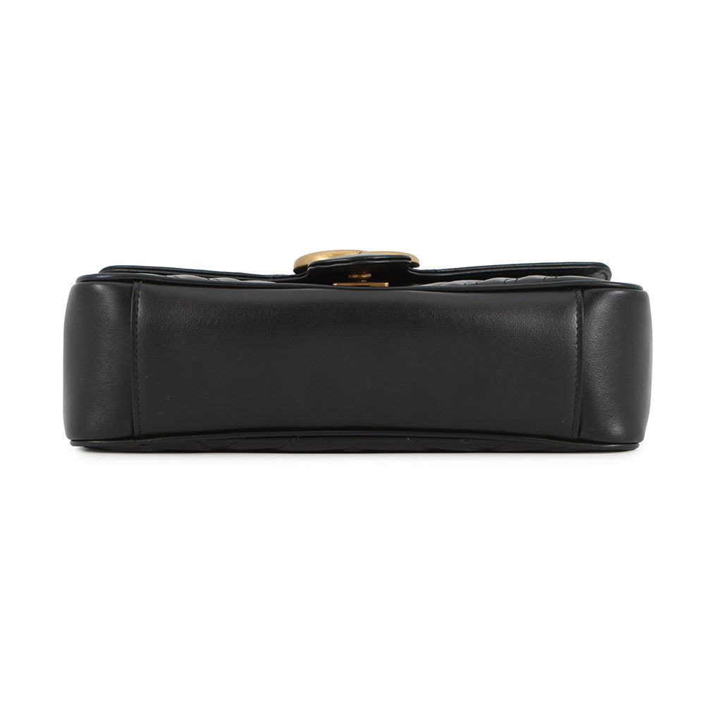 GUCCI GG Marmont ChainShoulder Bag Black443497 Leather