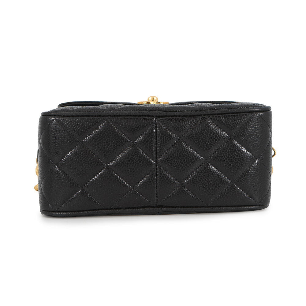 CHANEL Matelasse ChainShoulder BlackA02007 Caviar Leather