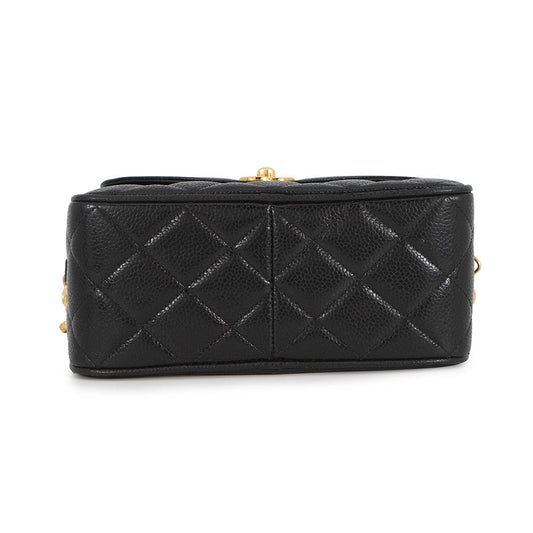 CHANEL Matelasse ChainShoulder BlackA02007 Caviar Leather