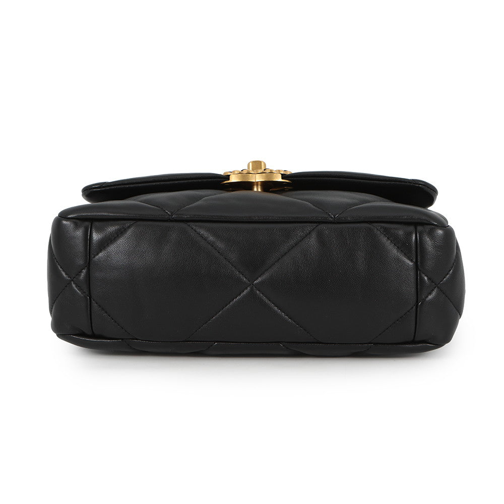 CHANEL CHANEL 19 ChainShoulder Bag BlackAS1160 Lambskin