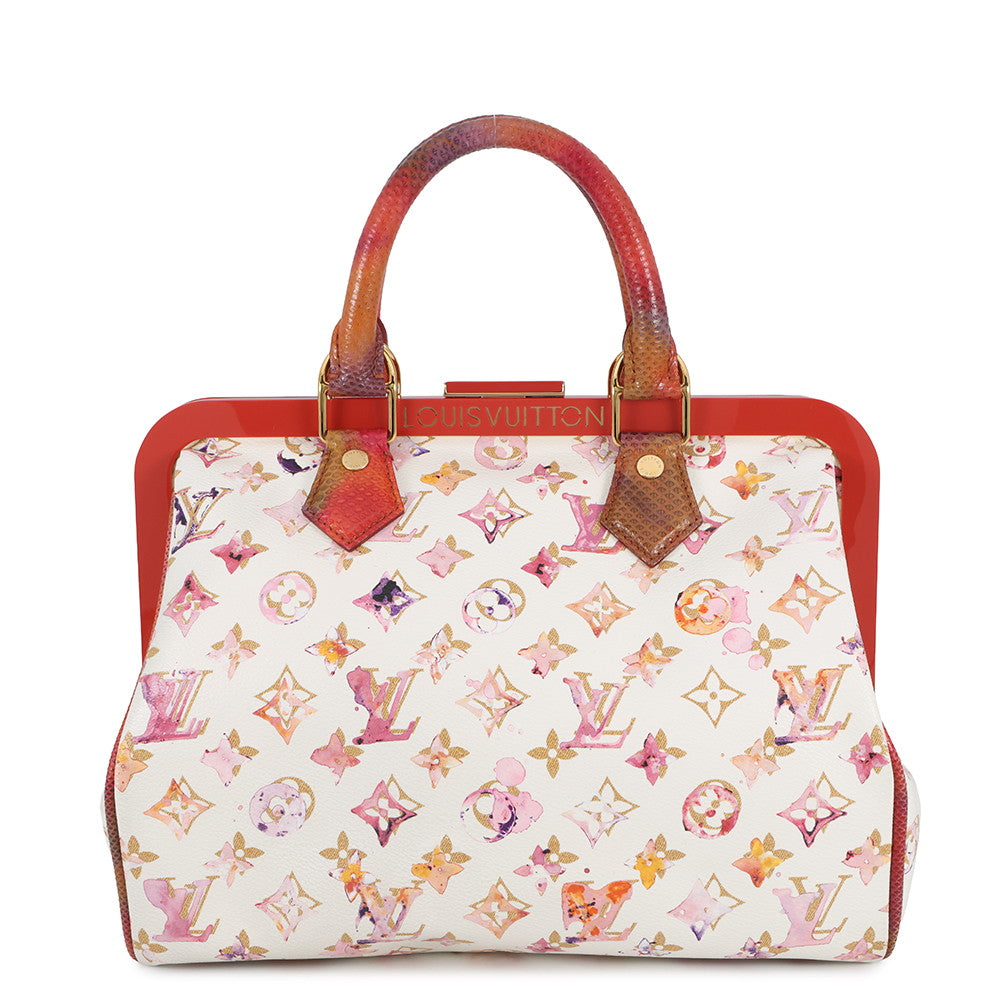 LOUIS VUITTON Speedy Blanc/BeigeM95729 Monogram Watercolor Size 30