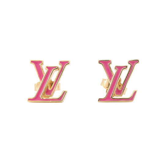 LOUIS VUITTON Earrings?LV Iconic Enamel Rose BallerineM01721 Gold Plated Enamel