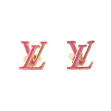 LOUIS VUITTON Earrings?LV Iconic Enamel Rose BallerineM01721 Gold Plated Enamel