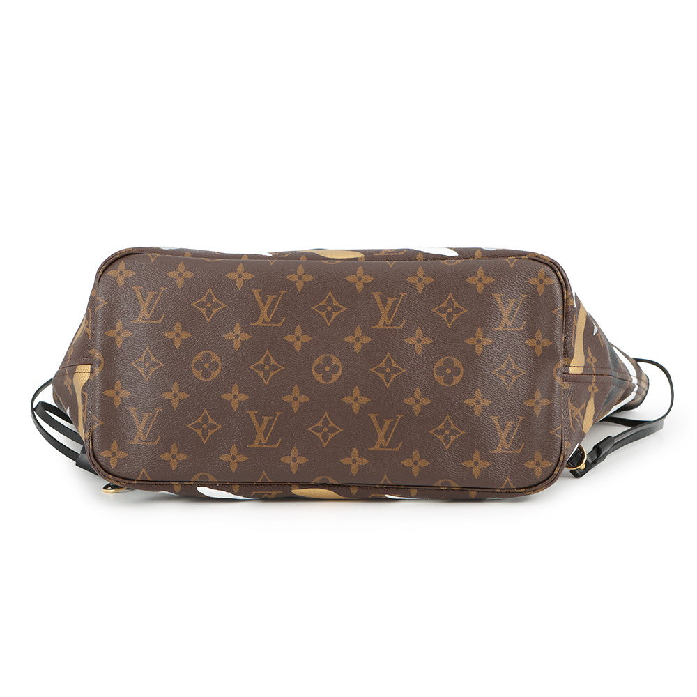 LOUIS VUITTON Neverfull Brown/BeigeM45201 Monogram Size MM