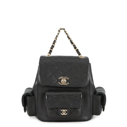 CHANEL Matelasse Multi-Pocket Backpack BlackAS4399 Caviar Leather