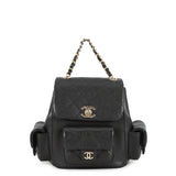CHANEL Matelasse Multi-Pocket Backpack BlackAS4399 Caviar Leather