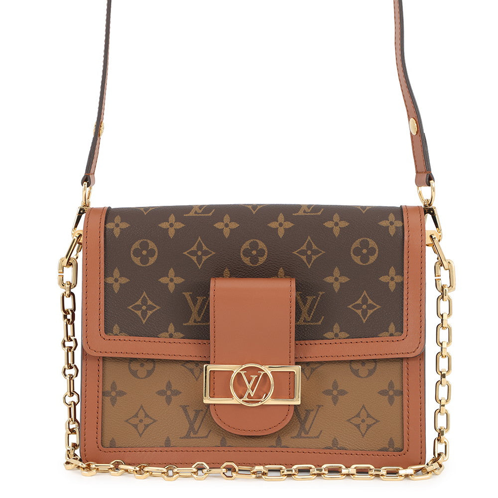 LOUIS VUITTON Dauphine NoirM45958 Monogram Monogram Reverse Canvas Size MM