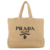 PRADA Crochet Tote Bag Natural1BG392 Viscose