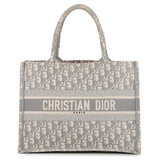 Dior Book tote EcruWhite/GrayM1296ZRIW Canvas Size Medium