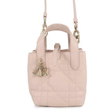 Dior To Jules Vertical Tote Bag Macro Cannage 2-way Powder PinkM2835OSNW_M413 Leather Size Small