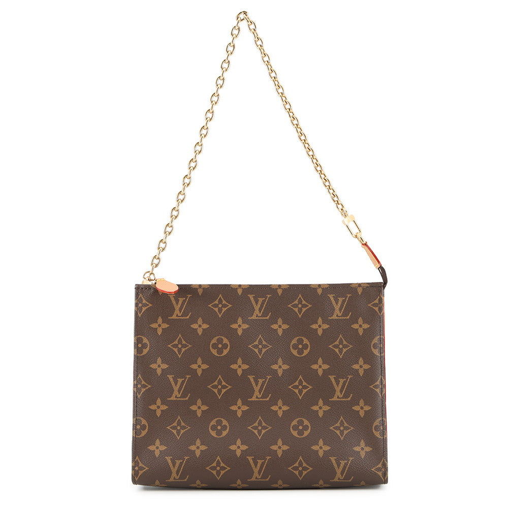 LOUIS VUITTON Toiletry Pouch on Chain BrownM81412 Monogram