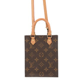 LOUIS VUITTON Petit Sac Plat BrownM81295 Monogram