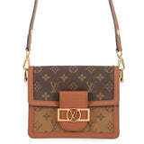 LOUIS VUITTON Dauphine Brown/NoirM44580 Monogram Monogram Reverse Canvas Size MINI