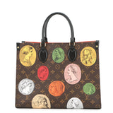 LOUIS VUITTON Onthego Fornasetti MulticolorM59245 Monogram / cameo Size MM