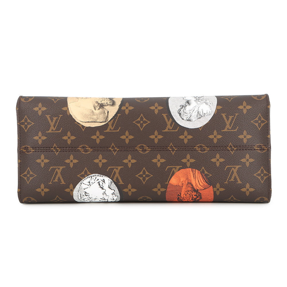 LOUIS VUITTON Onthego Fornasetti MulticolorM59245 Monogram / cameo Size MM