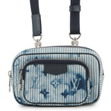 LOUIS VUITTON Outdoors / Pochette BlueM80462 Monogram Watercolor
