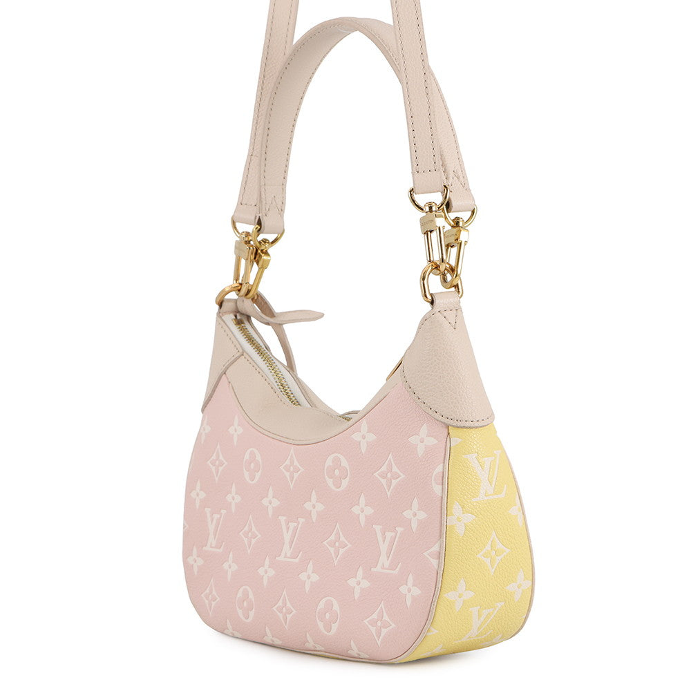 LOUIS VUITTON Bagatelle NM Rose BeigeM46113 Monogram Empreinte Leather