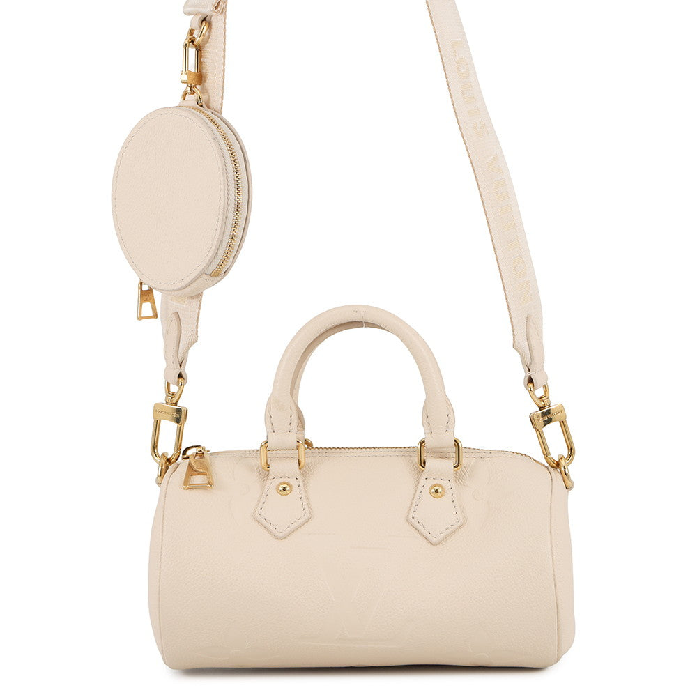 LOUIS VUITTON Papillon claimM45994 Monogram Empreinte Leather Size BB