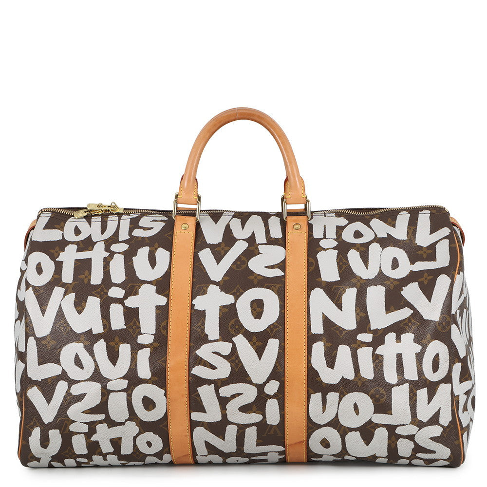 LOUIS VUITTON Keepall ArgentM92197 Monogram?Graffiti Size 50