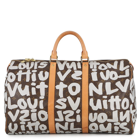 LOUIS VUITTON Keepall ArgentM92197 Monogram?Graffiti Size 50