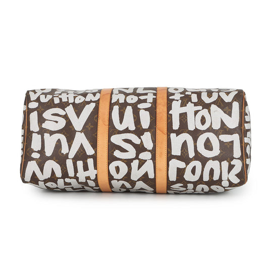 LOUIS VUITTON Keepall ArgentM92197 Monogram?Graffiti Size 50
