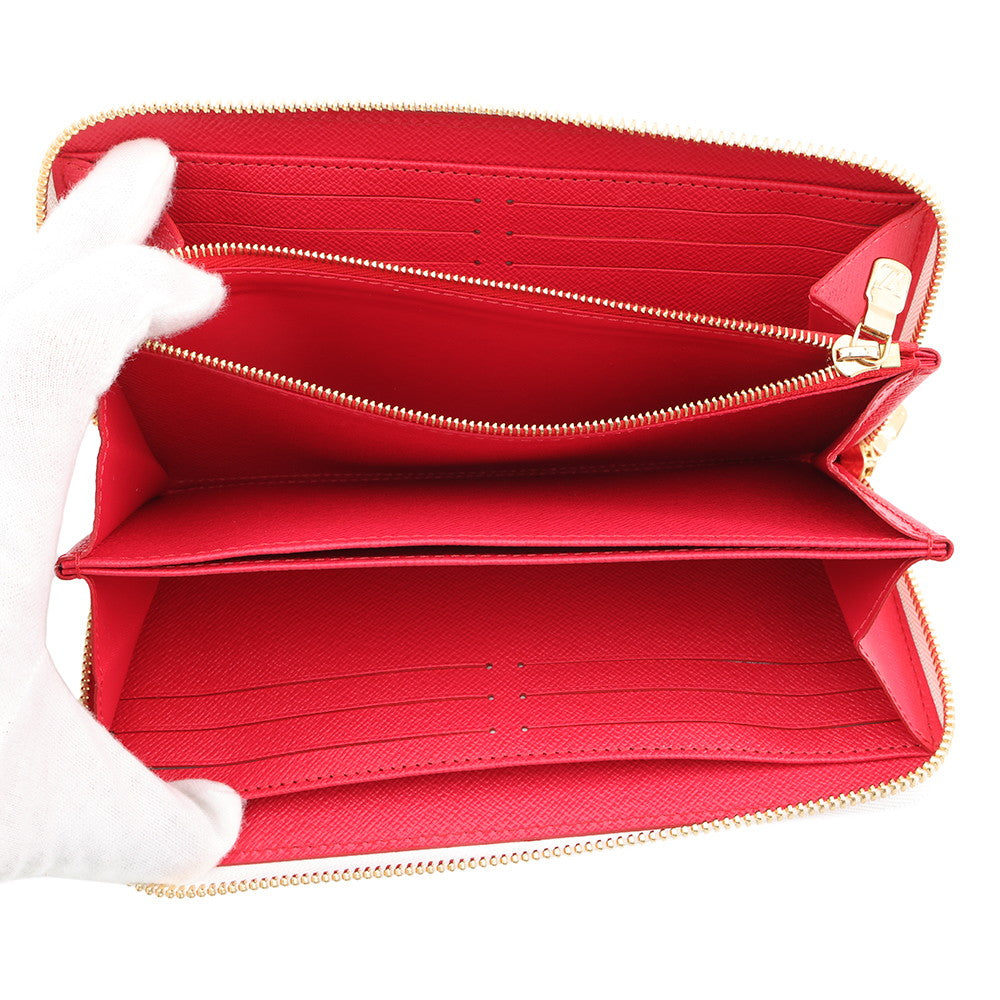 LOUIS VUITTON Zippy Wallet LV × TM WhiteM14240 Monogram Cherry