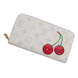 LOUIS VUITTON Zippy Wallet LV × TM WhiteM14240 Monogram Cherry