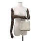 GUCCI GG Emblem 2-Way Bucket Bag Beige&White815118 PVC Leather Size Small