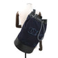 CHANEL Embroidery One Diary Drawstring Shoulder Bag Navy/BlackA57519 Wool Leather