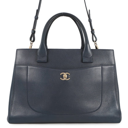 CHANEL Neo Executive 2WAY Tote Bag NavyA69931 Leather Size Large