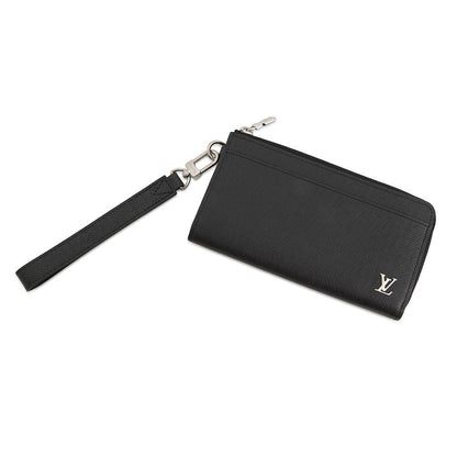 LOUIS VUITTON Zippy Dragonne ArdoiseM69409 Taiga Leather