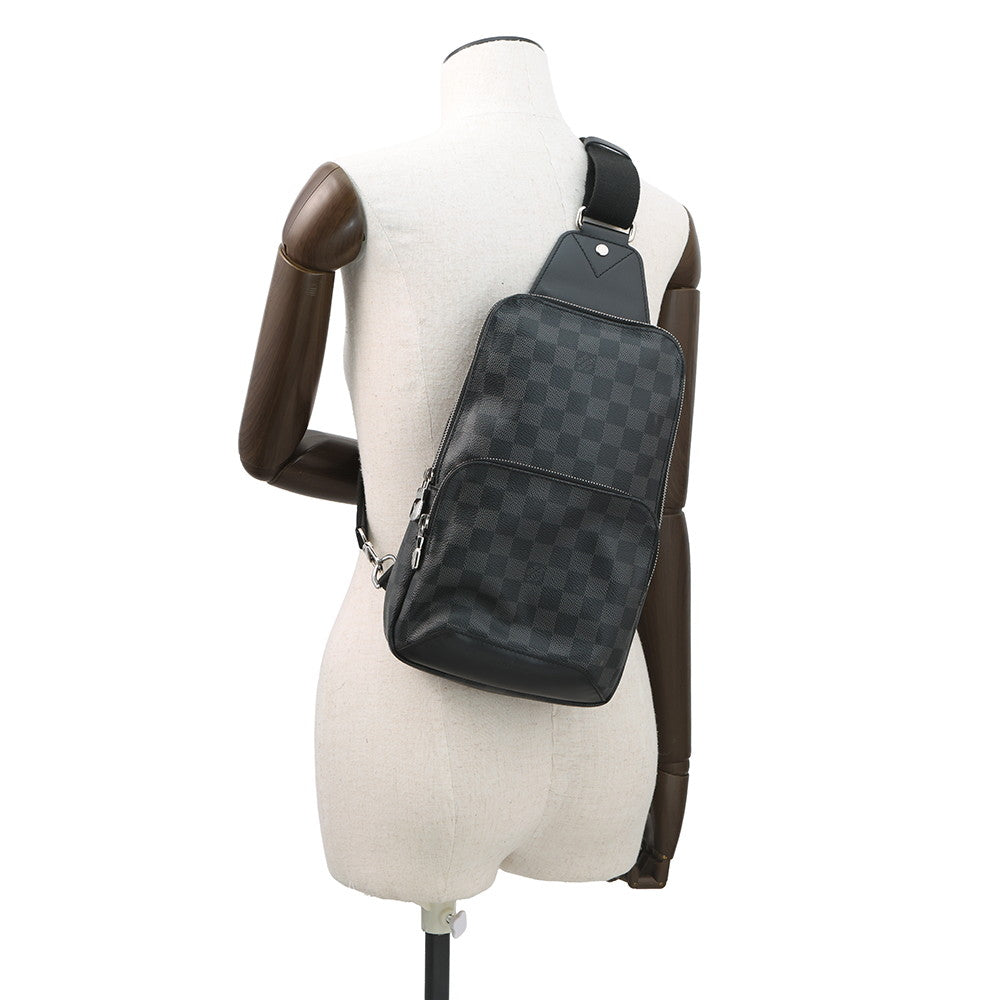 LOUIS VUITTON Avenue Sling Bag NoirN41719 Damier Graphite