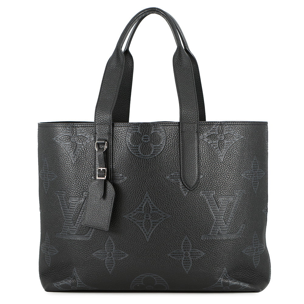 LOUIS VUITTON Cabas Voyage NV NoirM57290 Monogram Giant Taurillon Shadow Leather