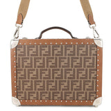 FENDI Trunk case Brown7VV134 PVC Leather