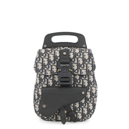 Dior Gallop Oblique Jacquard Backpack Beige/Black1ADBA011YKY Canvas Leather